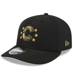 Chicago Cubs New Era 2024 Armed Forces Day Low Profile 9FIFTY Snapback Hat - Black Hats