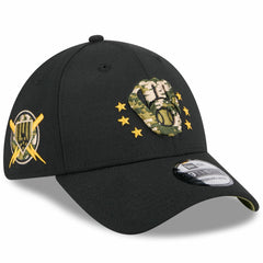 Milwaukee Brewers New Era 2024 Armed Forces Day 39THIRTY Flex Hat - Black Hats