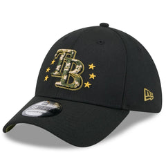 Tampa Bay Rays New Era 2024 Armed Forces Day 39THIRTY Flex Hat - Black Hats