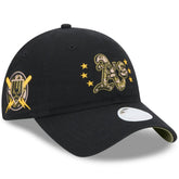 Athletics New Era Women's 2024 Armed Forces Day 9TWENTY Adjustable Hat - Black Hats