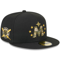 Minnesota Twins New Era 2024 Armed Forces Day On-Field 59FIFTY Fitted Hat - Black Hats