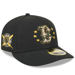 Boston Red Sox New Era 2024 Armed Forces Day Low Profile 59FIFTY Fitted Hat - Black Hats