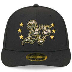Athletics New Era 2024 Armed Forces Day Low Profile 59FIFTY Fitted Hat - Black Hats