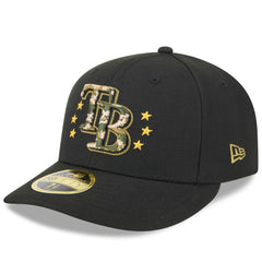 Tampa Bay Rays New Era 2024 Armed Forces Day Low Profile 59FIFTY Fitted Hat - Black Hats