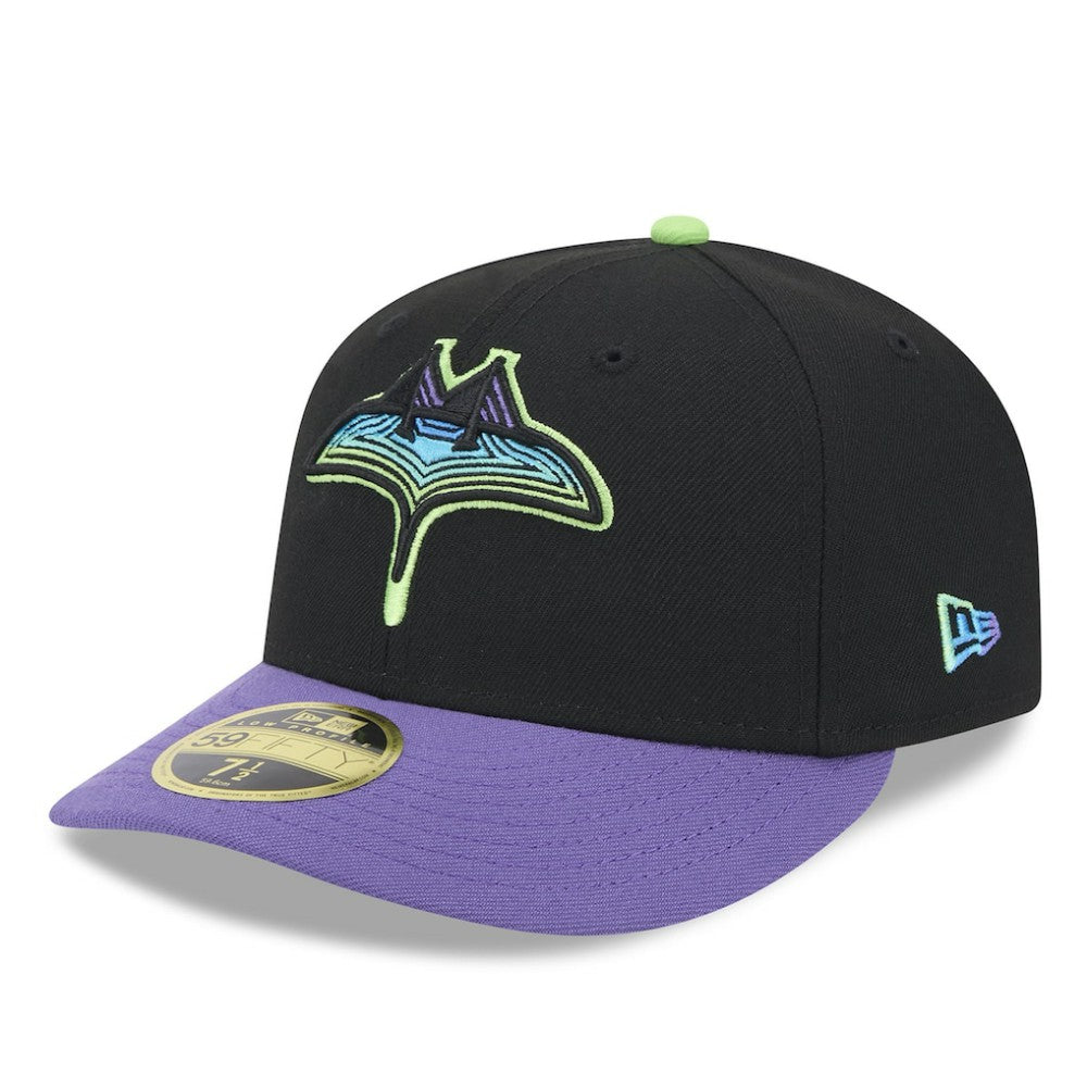 Tampa Bay Rays New Era 2024 City Connect Low Profile 59FIFTY Fitted Hat - Black Hats
