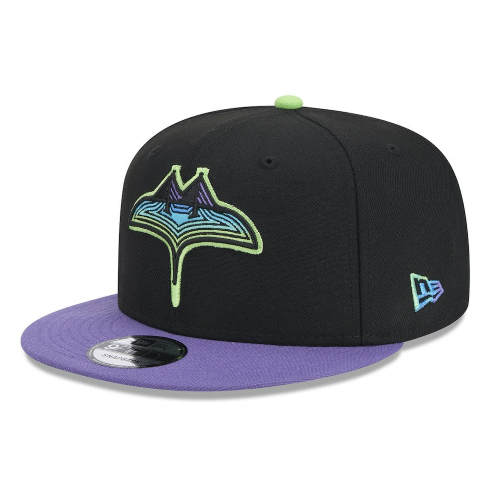 Tampa Bay Rays New Era 2024 City Connect 9FIFTY Snapback Hat - Black Hats
