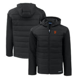 San Francisco Giants Cutter & Buck Evoke Hybrid Eco Softshell Recycled Full-Zip Hoodie - Black Hoodies