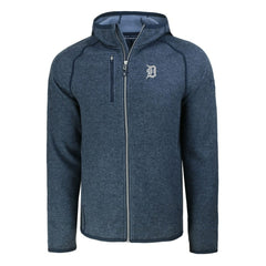Detroit Tigers Cutter & Buck Mainsail Full-Zip Hooded Jacket - Heather Navy Jackets