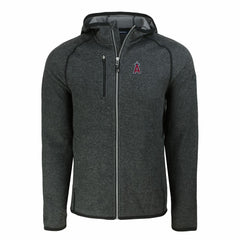 Los Angeles Angels Cutter & Buck Mainsail Full-Zip Hooded Jacket - Heather Charcoal Jackets