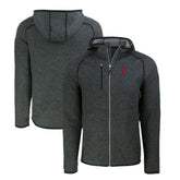 Philadelphia Phillies Cutter & Buck Mainsail Full-Zip Hooded Jacket - Heather Charcoal Jackets