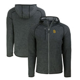 San Diego Padres Cutter & Buck Mainsail Full-Zip Hooded Jacket - Heather Charcoal Jackets