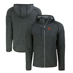 San Francisco Giants Cutter & Buck Mainsail Full-Zip Hooded Jacket - Heather Charcoal Jackets