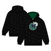 Dallas Mavericks Hardwood Classics Allover Print Pullover Hoodie Black