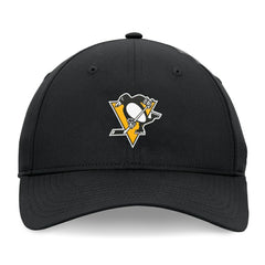 NHL Pittsburgh Penguins Fanatics Front Office Ripstop Adjustable Hat - Black