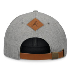 Atlanta Braves Fanatics Elements A-Frame Structured Adjustable Hat - Heather Gray Hats