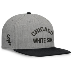 Chicago White Sox Fanatics Elements Flat Brim Snapbuckle Hat - Heather Gray/Black Hats