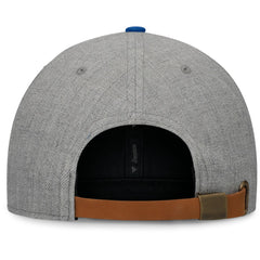 Los Angeles Dodgers Fanatics Elements Flat Brim Snapbuckle Hat - Heather Gray/Royal Hats