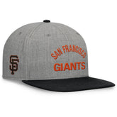 San Francisco Giants Fanatics Elements Flat Brim Snapbuckle Hat - Heather Gray/Black Hats