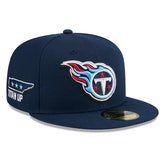 Tennessee Titans New Era 2024 NFL Draft 59FIFTY Fitted Hat Navy