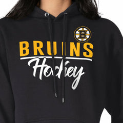 NHL Boston Bruins G-III 4Her by Carl Banks Women's Team Sport Tri-Blend Fleece Hoodie - Black