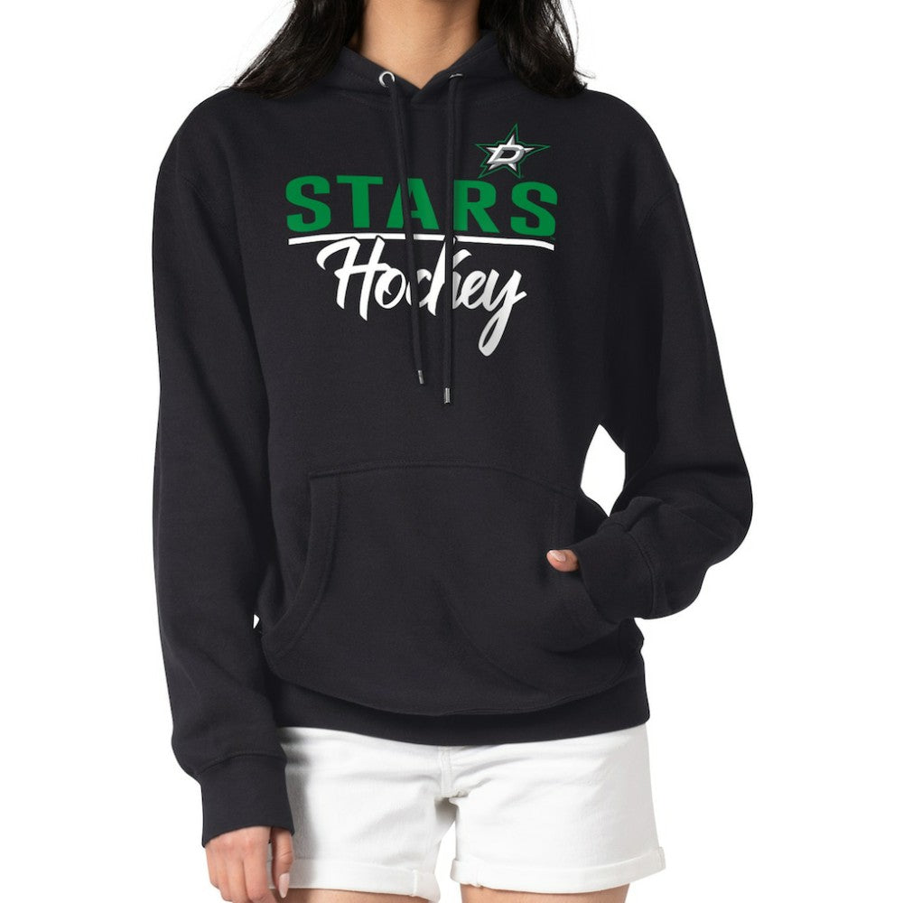 NHL Dallas Stars G-III 4Her by Carl Banks Women's Team Sport Tri-Blend Fleece Hoodie - Black