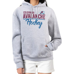 NHL Colorado Avalanche G-III 4Her by Carl Banks Women's Team Sport Tri-Blend Fleece Hoodie - Heather Gray