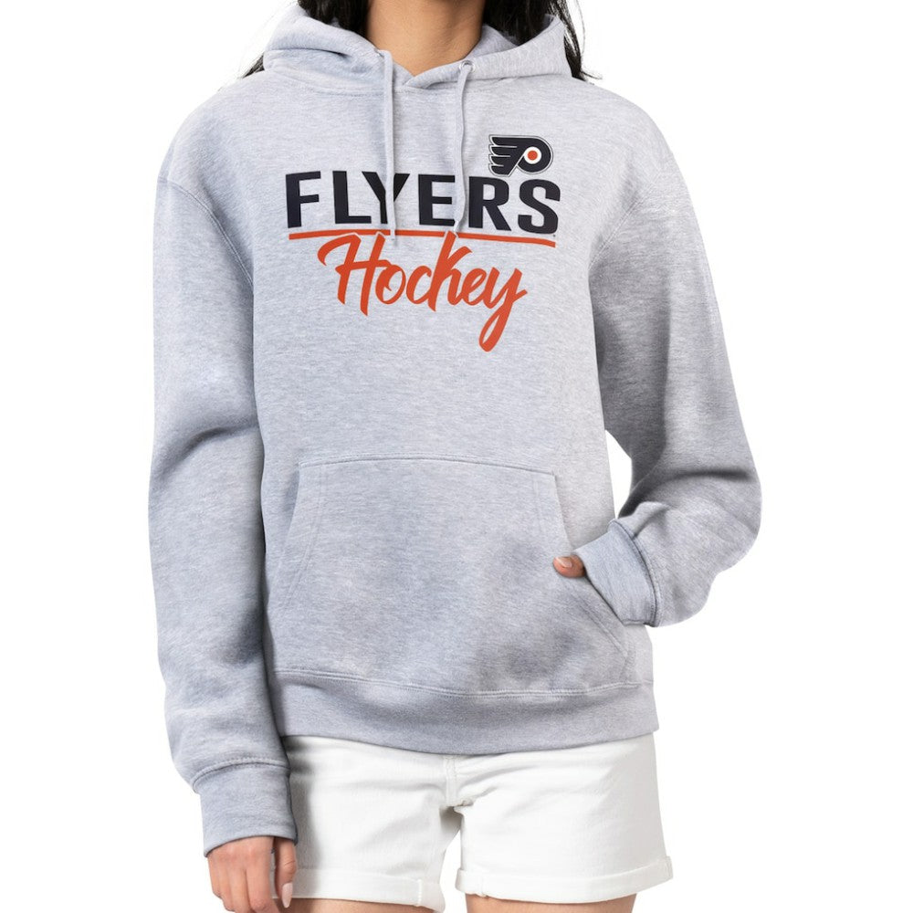 NHL Philadelphia Flyers G-III 4Her by Carl Banks Women's Team Sport Tri-Blend Fleece Hoodie - Heather Gray