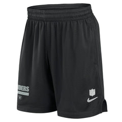 Las Vegas Raiders 2024 Sideline Performance Mesh Shorts Black