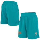 Miami Dolphins 2024 Sideline Performance Mesh Shorts Aqua