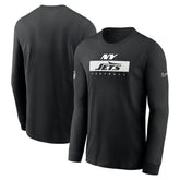New York Jets Sideline Dri-FIT Long Sleeve T-Shirt Black