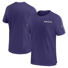 Baltimore Ravens 2024 Sideline Coach UV Performance T-Shirt Purple