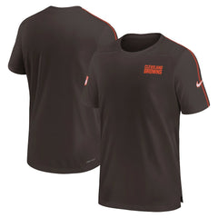 Cleveland Browns 2024 Sideline Coach UV Performance T-Shirt Brown
