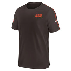 Cleveland Browns 2024 Sideline Coach UV Performance T-Shirt Brown