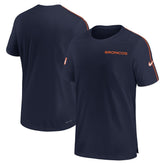 Denver Broncos 2024 Sideline Coach UV Performance T-Shirt Navy