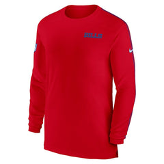 Buffalo Bills Sideline Coach UV Performance Long Sleeve T-Shirt Red