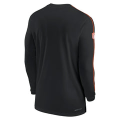 Cincinnati Bengals Sideline Coach UV Performance Long Sleeve T-Shirt Black