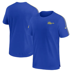 Los Angeles Rams 2024 Sideline Coach UV Performance T-Shirt Royal