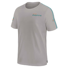 Miami Dolphins 2024 Sideline Coach UV Performance T-Shirt Gray