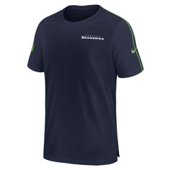 Seattle Seahawks 2024 Sideline Coach UV Performance T-Shirt College Navy