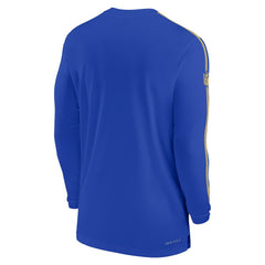 Los Angeles Rams Sideline Coach UV Performance Long Sleeve T-Shirt Royal