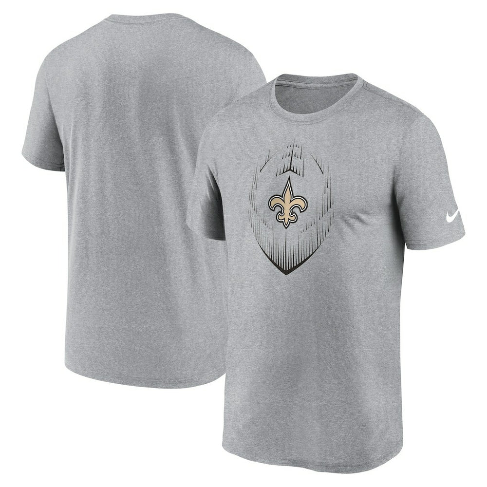 New Orleans Saints Primetime Legend Icon Performance T-Shirt Heather Gray