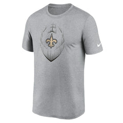 New Orleans Saints Primetime Legend Icon Performance T-Shirt Heather Gray