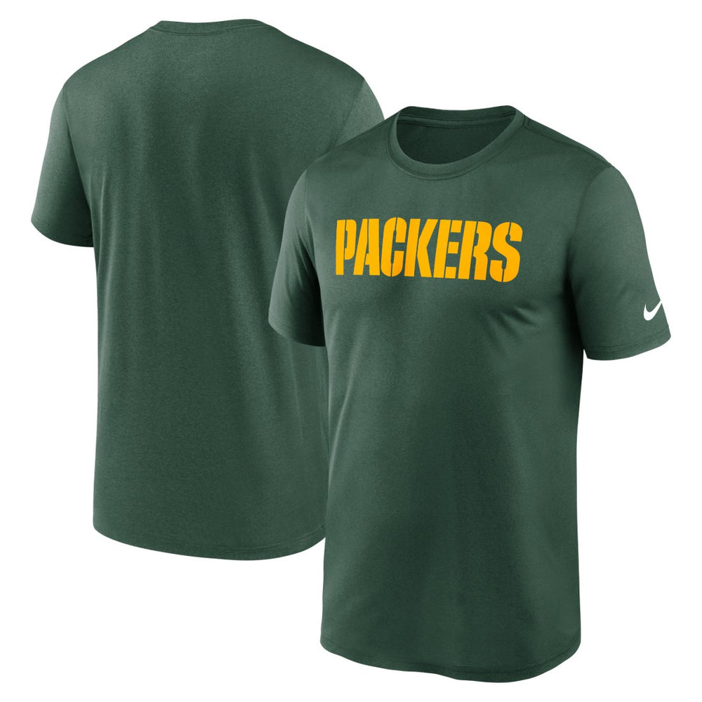 Green Bay Packers Primetime Legend Wordmark Performance T-Shirt Green