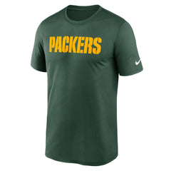 Green Bay Packers Primetime Legend Wordmark Performance T-Shirt Green