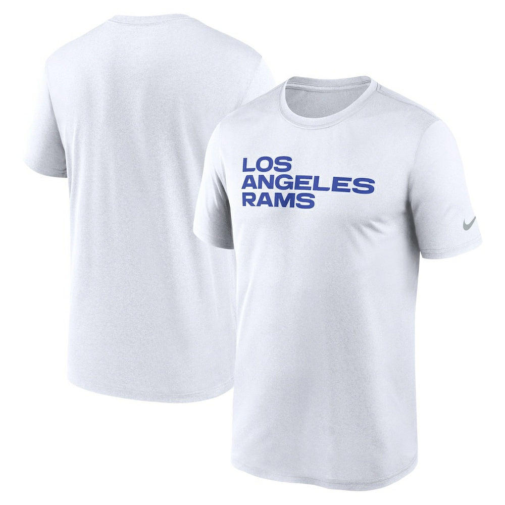 Los Angeles Rams Primetime Legend Wordmark Performance T-Shirt White