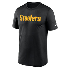 Pittsburgh Steelers Primetime Legend Wordmark Performance T-Shirt Black