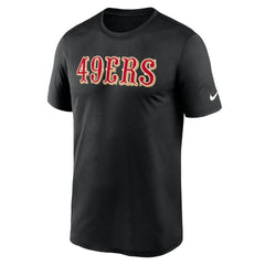 San Francisco 49ers Primetime Legend Wordmark Performance T-Shirt Black