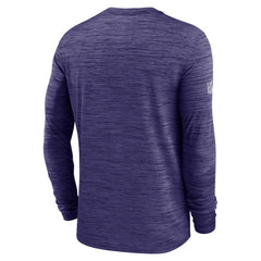 Baltimore Ravens Sideline Velocity Dri-FIT Long Sleeve T-Shirt Purple