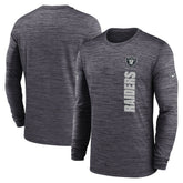 Las Vegas Raiders Sideline Velocity Dri-FIT Long Sleeve T-Shirt Black