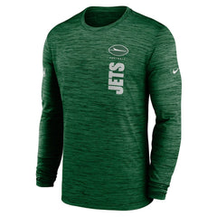 New York Jets Sideline Velocity Dri-FIT Long Sleeve T-Shirt Green